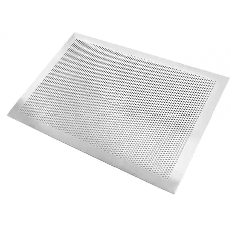Pastry Chef's Boutique 11655 Flat with no edge Perforated Aluminum baking tray - 30 cm x 40 cm Sheet Pans & Extenders