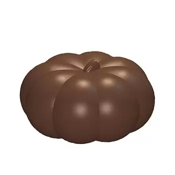 Cabrellon 16947 Chocolate Pumpkin Polycarbonate Mold - 35x30.6mm - 9+9 - 275x175x24 Holidays Molds