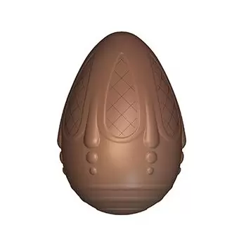 Cabrellon 17556 Chocolate Pasquali Faberge Decorated Egg Polycarbonate Mold - 150x105.3mm - DX+SX - 275x175x24 Easter Molds
