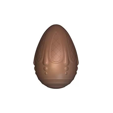 Cabrellon 17556 Chocolate Pasquali Faberge Decorated Egg Polycarbonate Mold - 150x105.3mm - DX+SX - 275x175x24 Easter Molds