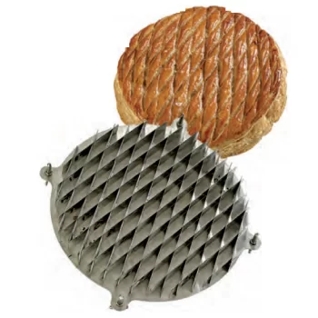 Pastry Chef's Boutique 02492 Stainless Steel Galette des Rois Kings Cake Diamond Design Cutter - Ø 28 cm Specialty Cookie Cut...