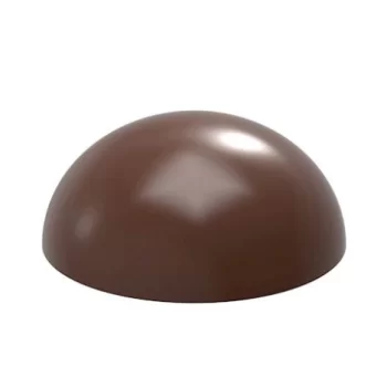 Chocolate World CW12023 Polycarbonate Dome Chocolate Mold- Ø50 mm - 50 x 50 x 21.5 mm - 33gr - 2x4 Cavity - Double Mold - 275...