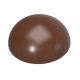 Chocolate World CW1978 Polycarbonate Dome Chocolate Mold - Ø100 mm - 100 x 100 x 43.5 mm - 276gr - 1x2 Cavity - 275x135x24mm ...