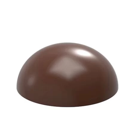 Chocolate World CW1989 Polycarbonate Dome Chocolate Mold - Ø30 mm - 30 x 30 x 13 mm - 7.5gr - 3x7 Cavity - Double Mold - 275x...