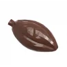 Chocolate World CW12000 Polycarbonate Cacao Bean Facet Chocolate Mold - 48.5 x 26 x 11 mm - 6.5gr - 2x8 Cavity - Double Mold ...