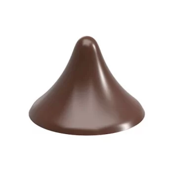 Chocolate World CW1984 Polycarbonate Praline Cone by Frank Haasnoot Chocolate Mold - 34.5 x 34.5 x 25 mm - 9gr - 3x6 Cavity -...