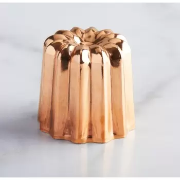 Pastry Chef's Boutique 08702 Premium Copper Canele Mold - 5.5 cm - Made in France Baba & Canneles Molds