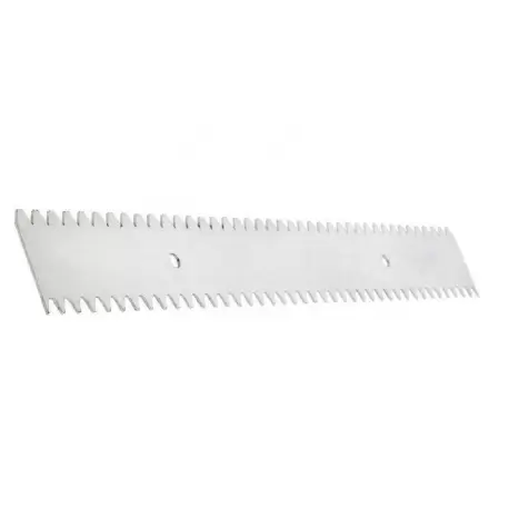 De Buyer 02766 Stainless Steel Adjustable "Raplette " Scraper Set with Serrated Comb - 400 x 75 mm Ruler and Pastry Combs