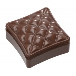 Polycarbonate Bonbonniere Chesterfield Chocolate Mold - 117 x 117 x 59 mm - 695gr - 1x2 Cavity - Double Mold - 275x135x24mm