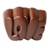 Chocolate World CW1744 Polycarbonate "Love" Chocolate Mold - 33 x 22.5 x 16 mm - 10.5gr - 3x8 Cavity - 275x135x24mm Valentine...