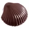 Polycarbonate Scallop Shell Chocolate Mold (Same as CW2281) - 28 x 30 x 9 mm - 5gr - 4x8 Cavity - 275x135x24mm