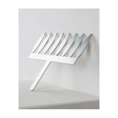 Frank Haasnoot 20FH01S Stainless Steel Small Leaf Comb by Frank Haasnoot - 60mm - makes 8 Ruler and Pastry Combs
