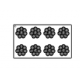 Pavoni TOP20 Pavoni Mini Silicone Top Decoration Molds for Monoportions - MINI RAVEN - By Stefano Laghi & Sebastiano Caridi P...