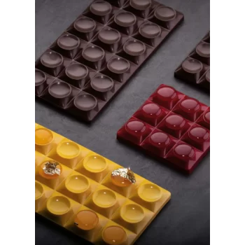 Pavoni PC5010 Polycarbonate Chocolate Tablet Bar Mold CHOCO BAR BRICKS by Fabrizio Fiorani Tablets Molds