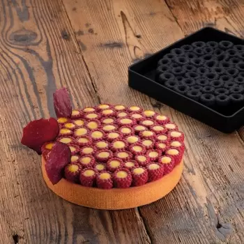 Pavoni TOP27 Pavoni Silicone Top Decoration Molds for Entremets - SCARLET - By Stefano Laghi & Sebastiano Caridi Pavoni Entre...