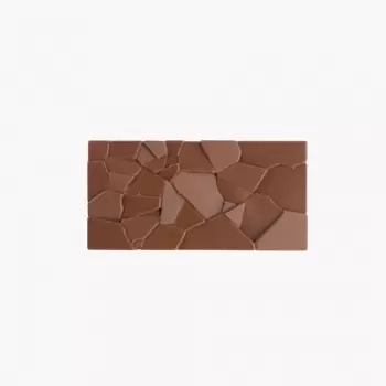 Pavoni PC5002 Polycarbonate Chocolate Tablet Bar Mold CRUSH by Fabrizio Fiorani - 155 x 77 x 10 mm - 3 pcs - 100 gr - 275 x 1...