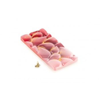 Silikomart 52.908.86.0065  Silikomart Tritan Polycarbonate GOCCIA-T Chocolate Tablet Bar Mold by Kirsten Tibballs - 150x70x8....