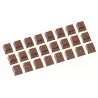 Chocolate World CW1628 Polycarbonate Alphabet (Part 1) - 24 Figures - 26 x 26 x 18 mm - 12gr - 3x8 Cavity - 275x135x24mm Them...