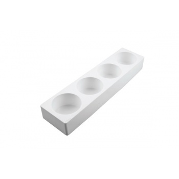 Silikomart 28.180.87.4565 Silikomart Professional MULTIFLEX 220 - Ø80 x 45 mm - 220 ml - 4 Cavity Silikomart Silicone Molds