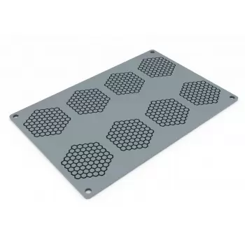 Pavoni HONEYCOMB Decoration Silicone Mold - 67.5x60.5x2mm - 2ml - 8 imprints