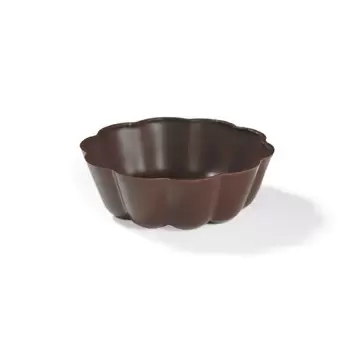 Pastry Chef's Boutique PCB11220 Belgian Chocolate Cups - Turbans Cups Ø70Mm - 84 pcs Chocolate Cups and Truffle shells