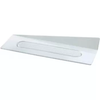 Silikomart White Rectangular Eclair Mini Plastic Tray 140 x 40 mm - White - 100pcs