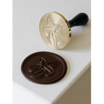 Martellato 20FH34L Martellato Large COFFEE Stamp Chocolate Decoration Tool by Frank Haasnoot - 6cm Chocolate Stamps