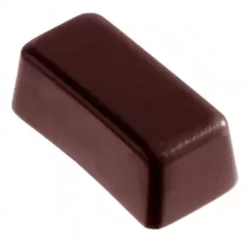 Chocolate World CW1156 Polycarbonate Gianduja (Same as CW2026) Chocolate Mold - 37 x 18 x 14 mm - 11gr - 5x6 Cavity - 275x135...