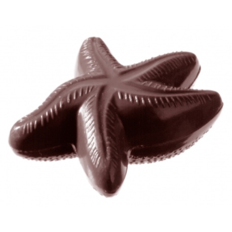 Chocolate World Cw2124 Polycarbonate Chocolate Starfish Mold 150x15 Chocolate World Cw2124 Polycarbonate Chocolate Starfish Mold 150x15