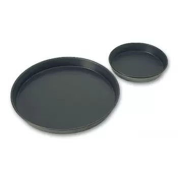 Matfer Bourgeat Steel Non-Stick Plain Tart Molds - Diameter/Height 7 7/8”, 7/8” Weight:6 oz.