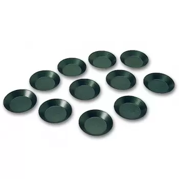 Matfer Bourgeat Exopan® Steel Non-Stick Plain Round Tartlet Mold - Dimensions: 1/2″ x 3 1/2″ -Pack of 12