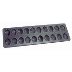 Matfer Bourgeat Exopan Nonstick Mini-Madeleine Pan - 42 mm Madeleines - 20 Cavity - 395x125 mm