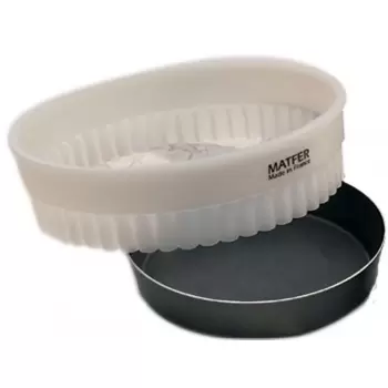 Matfer Bourgeat Exal® Aluminum Cake Mold, Plain, Nonstick, 4″