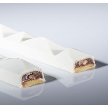 Martellato MA7000 Polycarbonate Kite Chocolate Snack Bar Mold - 200x23x18mm - 62gr - 4 cavity Snack Bars Molds
