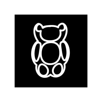 Sasa Demarle FP1056 Flexipan Origine - Teddy Bears 2.18” x 3.5” (55 x 90 mm) - 18” x 26” (400 x 600 mm) - 18 indents - FP 10...