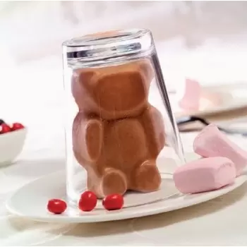 Sasa Demarle FP1056 Flexipan Origine - Teddy Bears 2.18” x 3.5” (55 x 90 mm) - 18” x 26” (400 x 600 mm) - 18 indents - FP 10...