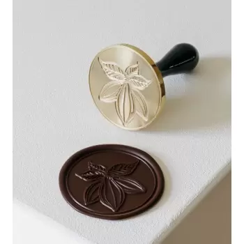 Martellato 20FH32S Martellato Small CACAO Stamp Chocolate Decoration Tool by Frank Haasnoot - 3cm Chocolate Stamps