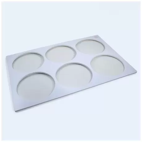 Martellato 50DF178 Plastic Template Frame for Genoise Discs and Entremets Inserts Making - Ø175 x 8 mm - Makes 6 discs Genois...