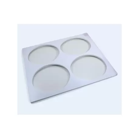 Martellato 50DF198 Plastic Template Frame for Genoise Discs and Entremets Inserts Making - Ø195 x 8 mm - Makes 4 discs Genois...