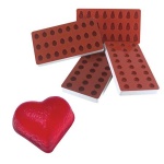 Martellato Jellies Heart Jelly Silicone Mold - 34 x 30 x 18 mm - 24 Cavity