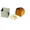 Pastry Chef's Boutique P06720 Square Stainless Steel Surprise Bread Frame 12 x 12 cm Bread Molds