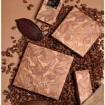 Deluxe Cocoa Beans Collection Chocolate Candy Boxes  w/ Clear Plastic Insert  - Holds 4 Chocolates -  Pack of 48