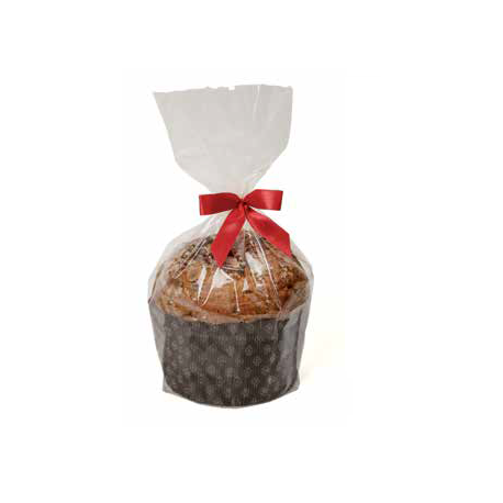 Pastry Chef's Boutique H9R11001 Panettone Cellophane Bags for 500gr Panettone - 13-1/4″	x 10-1/2″ - Pack of 200 Panettone Pac...