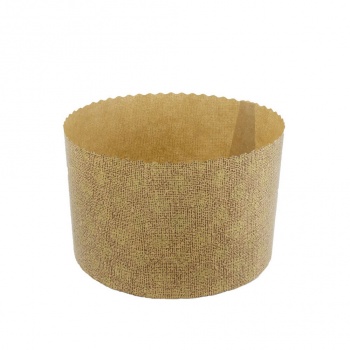 Novacart P 155/106 -1200 Round Traditional High Style Panettone (Panettone Alto) - 750 gr - 6-1/16" x 4-1/4" - 1200 pcs  Pane...