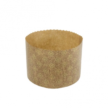 Novacart P 134/95-200 Round Traditional High Style Panettone (Panettone Alto) - 500gr - 5-1/4" x 3-3/4" - 200 pcs Panettone B...