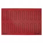 Pavoni ECL20 Pavoni Italia micro perforated Eclair mat - 125 x 25mm - 20 eclair outlines - 600x400mm mat Silpat Baking Mat