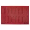 Pavoni ECL20 Pavoni Italia micro perforated Eclair mat - 125 x 25mm - 20 eclair outlines - 600x400mm mat Silpat Baking Mat