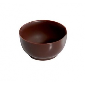 Polycarbonate Minichocofill Chocolate Bowl Shell Petits Fours Mold - 15 pcs -  Ø40 h18.5 mm - 8gr