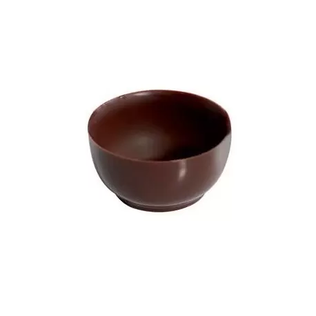 Martellato 20GU501 Polycarbonate Minichocofill Chocolate Bowl Shell Petits Fours Mold - 15 pcs - Ø40 h18.5 mm - 8gr Chocolate...
