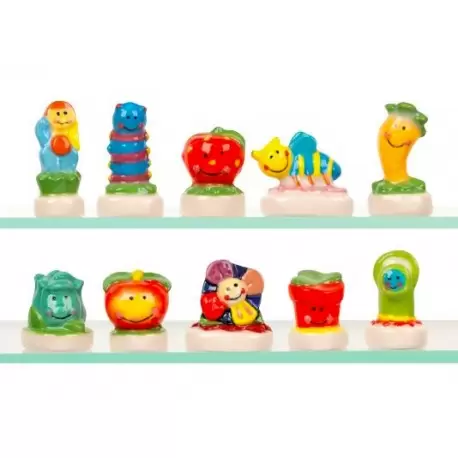 Assorted Feves King Cakes Charms - Garden Figures - Pack of 50